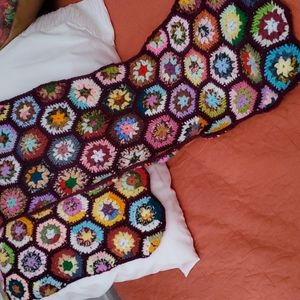 Granny Scarf like Garnet Hill but acrylic yarn - Handmade